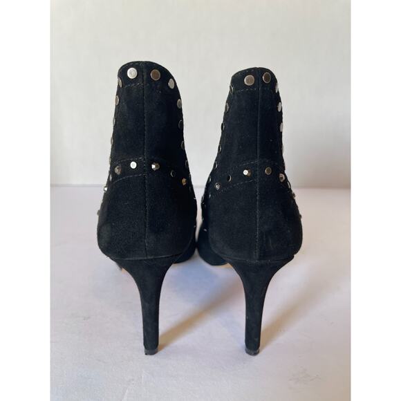 Vince Camuto Consheta Studded Black Suede Chelsea Booties Size 7 - Picture 7 of 9